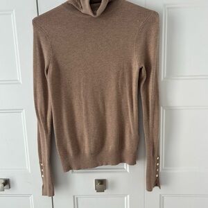 Zara Taupe Cowl Neck Sweater